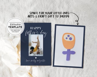 Happy Father's Day Printable Card | EDITABLE TEMPLATE