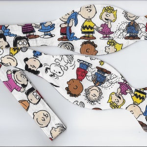 Charlie Brown Bow Tie, Charlie Brown & Peanuts, Self-tie and Pre-tied Bow tie, Snooy, Linus, Bow ties for Men, Boys bow tie, Girls Hair Bow image 1