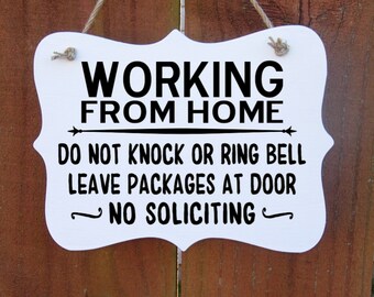 Do Not Knock Sign - Etsy