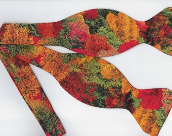 Autumn Fall Plaid Hair Bow and Bow Tie Faux Leather Brother Sister Fall Autumn Bow and Bowtie Autumn Plaid Faux Leather Bows