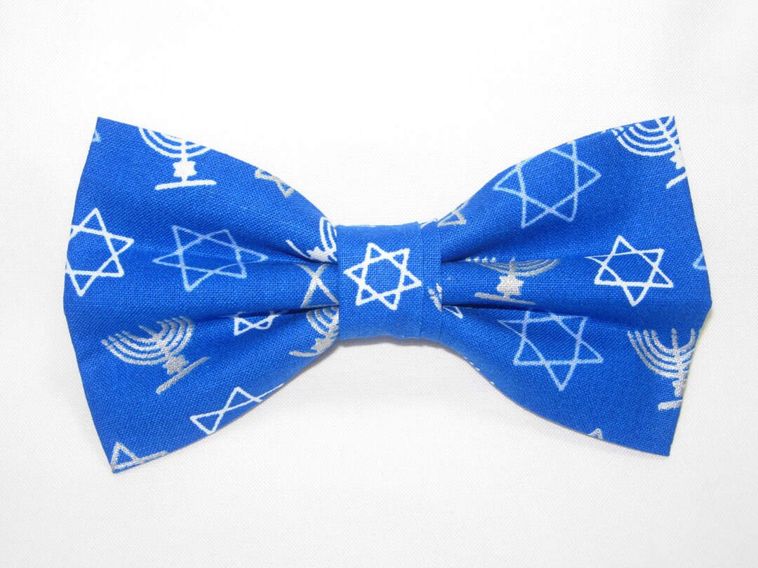 KAWAMOUSE Adjustable Pe-tied Bow Tie Fo Men (Jewish