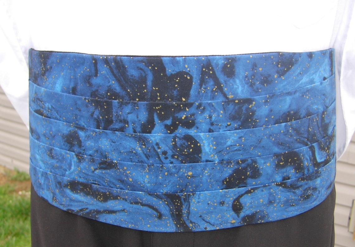 Gold Dust Bow Tie & Cummerbund Set Metallic Gold Flakes on Etsy