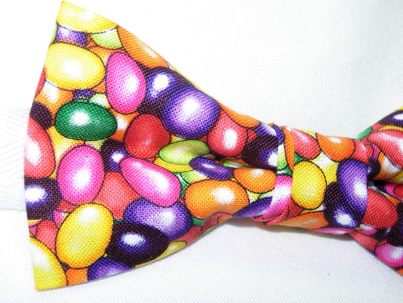 ties for boys Brighly Colored Jelly Beans Pre-tied Bow Tie Jelly Bean bow tie Holiday bow ties Candy bow ties Easter bow ties