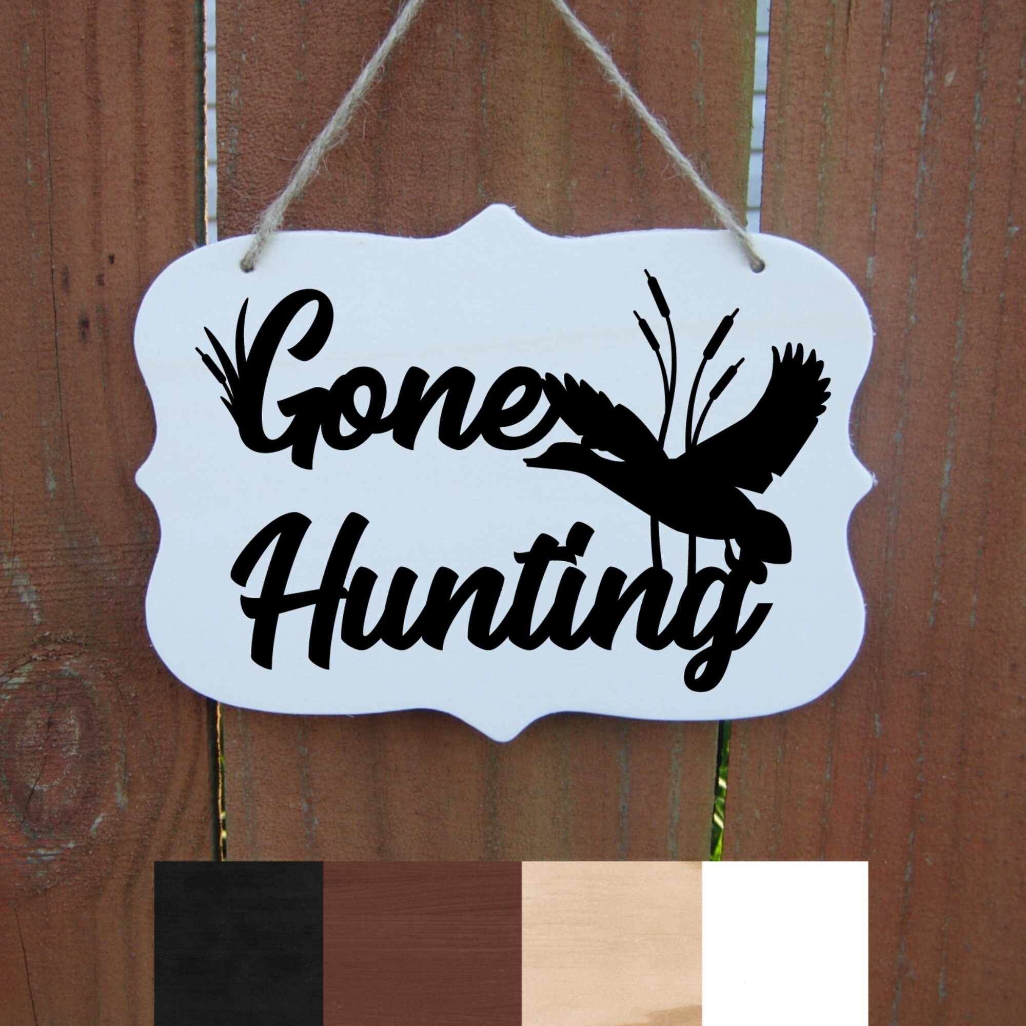 Gone Hunting Sign Duck Hunting Small Wood Sign Gift for Etsy