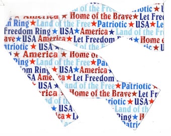 Pajarita patriótica, América, hogar de los valientes, para anudar uno mismo, preanudada, pajarita para hombre, pajarita para niño, veteranos militares, 4 de julio, lazo para el cabello de niña