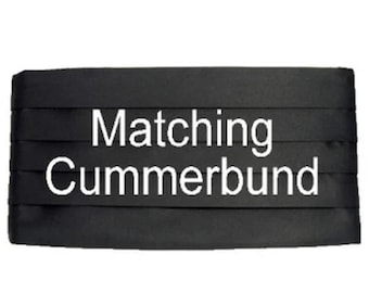 Handmade Cummerbund | Match a bow tie from our store | Pocket Square Available