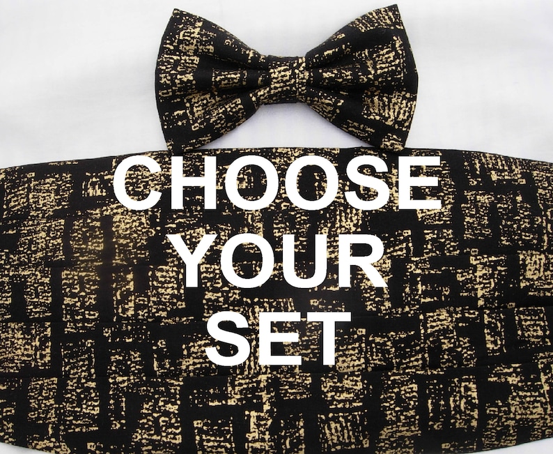 Create Your Own Bow Tie & Cummerbund Set  Wedding bow ties  image 1