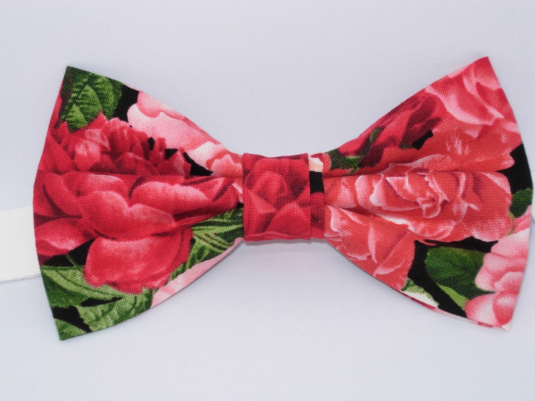 Rose Bow Tie Rose Bouquet Red Roses Pink Roses Pre-tied - Etsy