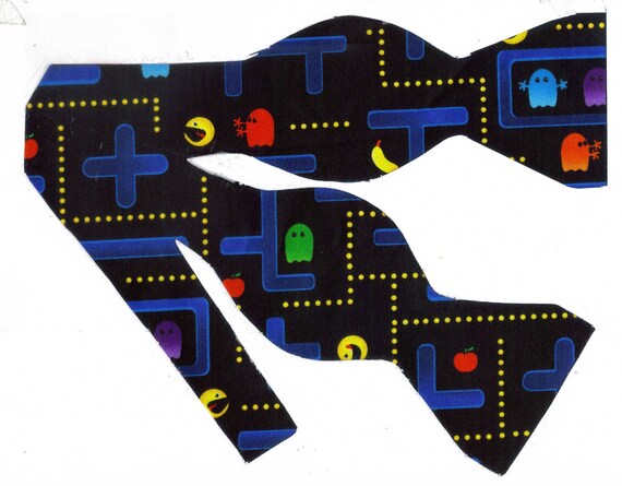 Video Game Bow Tie Self Tie Or Pre Tied Arcade Games Etsy