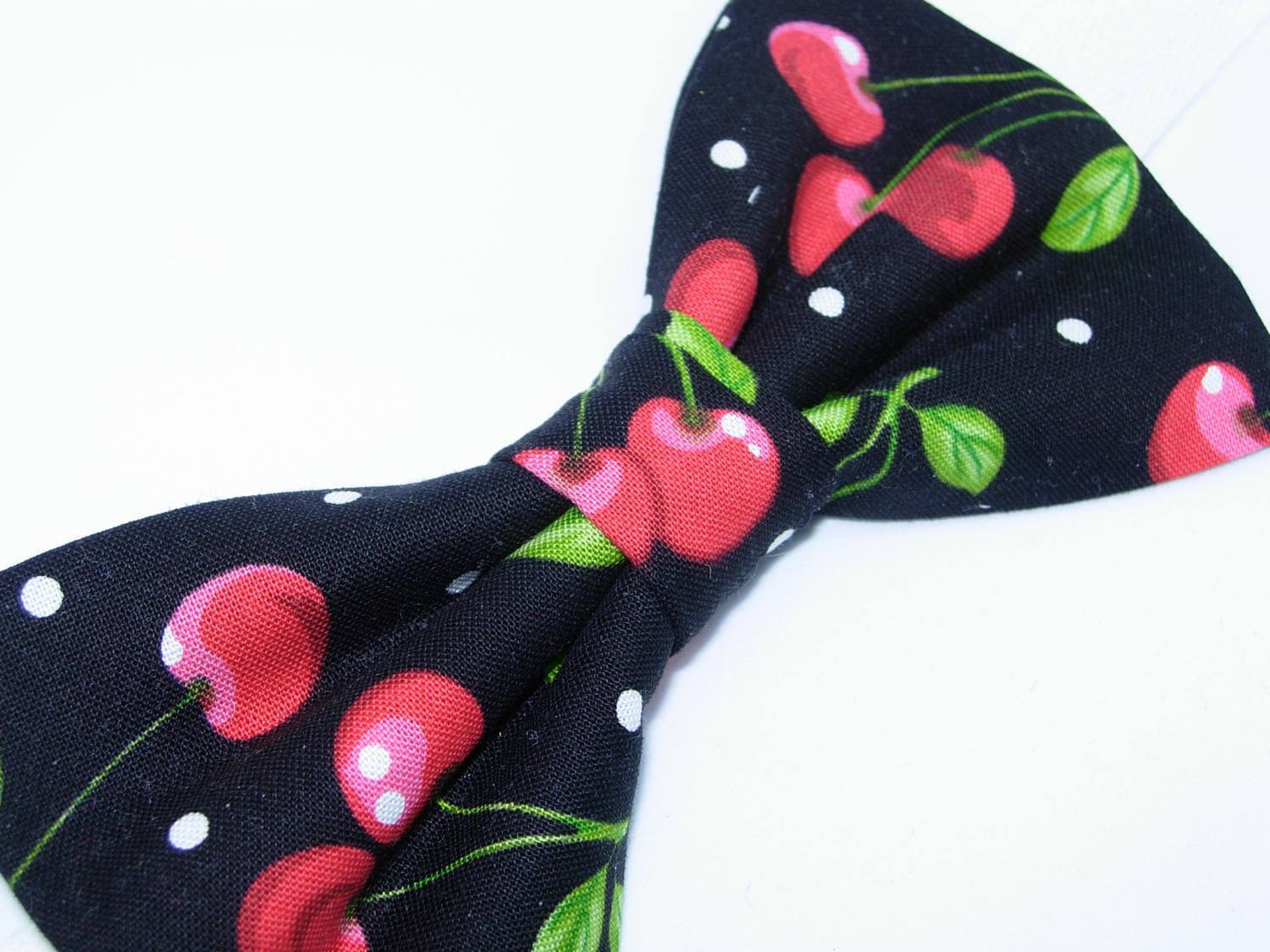 Set of 3 Cherry Hair Ties with Polka Dot Bows Cute Fruit Style Ponytail Holders Amazon.com : Hair Ties Elastics Cartoon Fruit Soft Rubber  main image 3