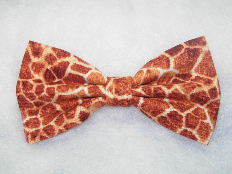 Giraffe Print Bow Tie Furry Looking Giraffe Spots Self-tie | Etsy