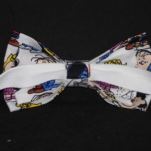 Charlie Brown Bow Tie, Charlie Brown & Peanuts, Self-tie and Pre-tied Bow tie, Snooy, Linus, Bow ties for Men, Boys bow tie, Girls Hair Bow image 5