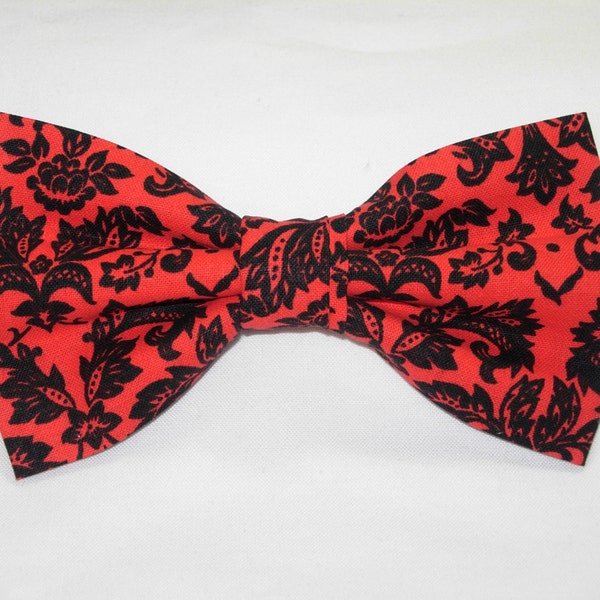 Red and Black Damask - Etsy