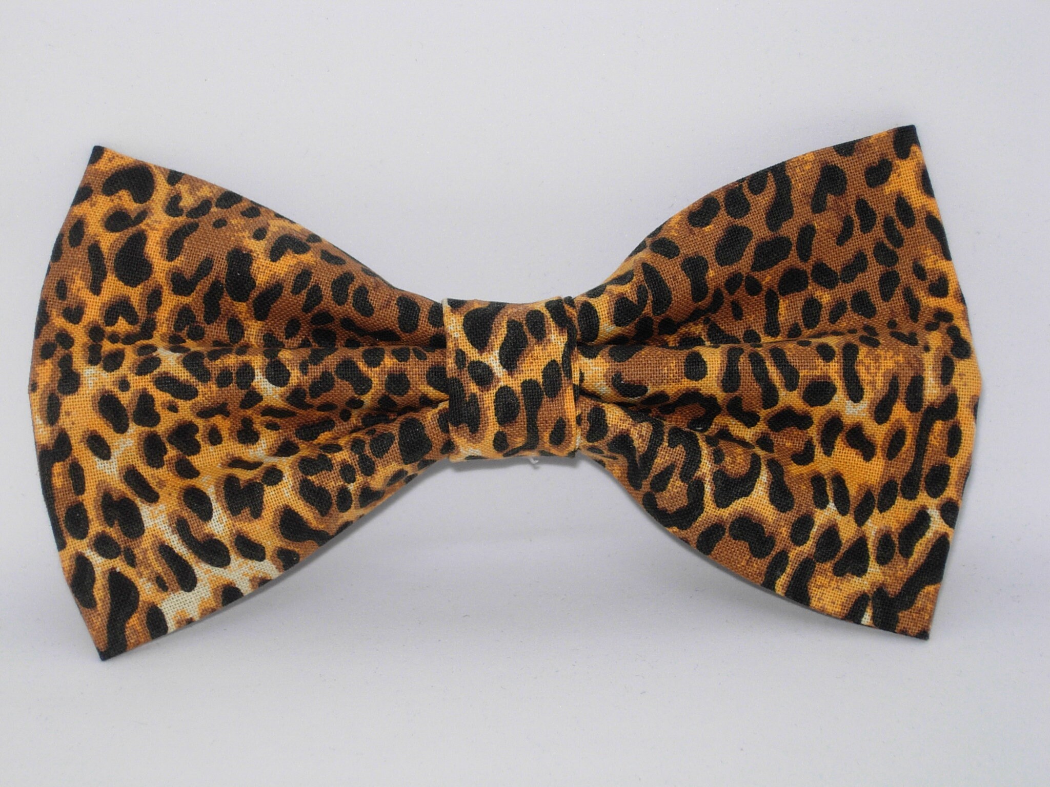 Cheetah Print Bow Tie Small Cheetah Spots on Brown Self-tie | Etsy