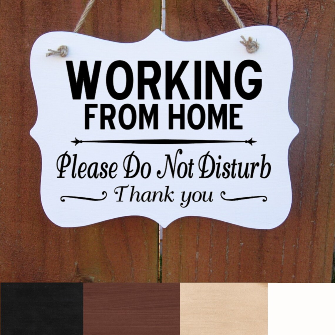 Working From Home Sign Do Not Disturb Sign Wood Sign for Etsy