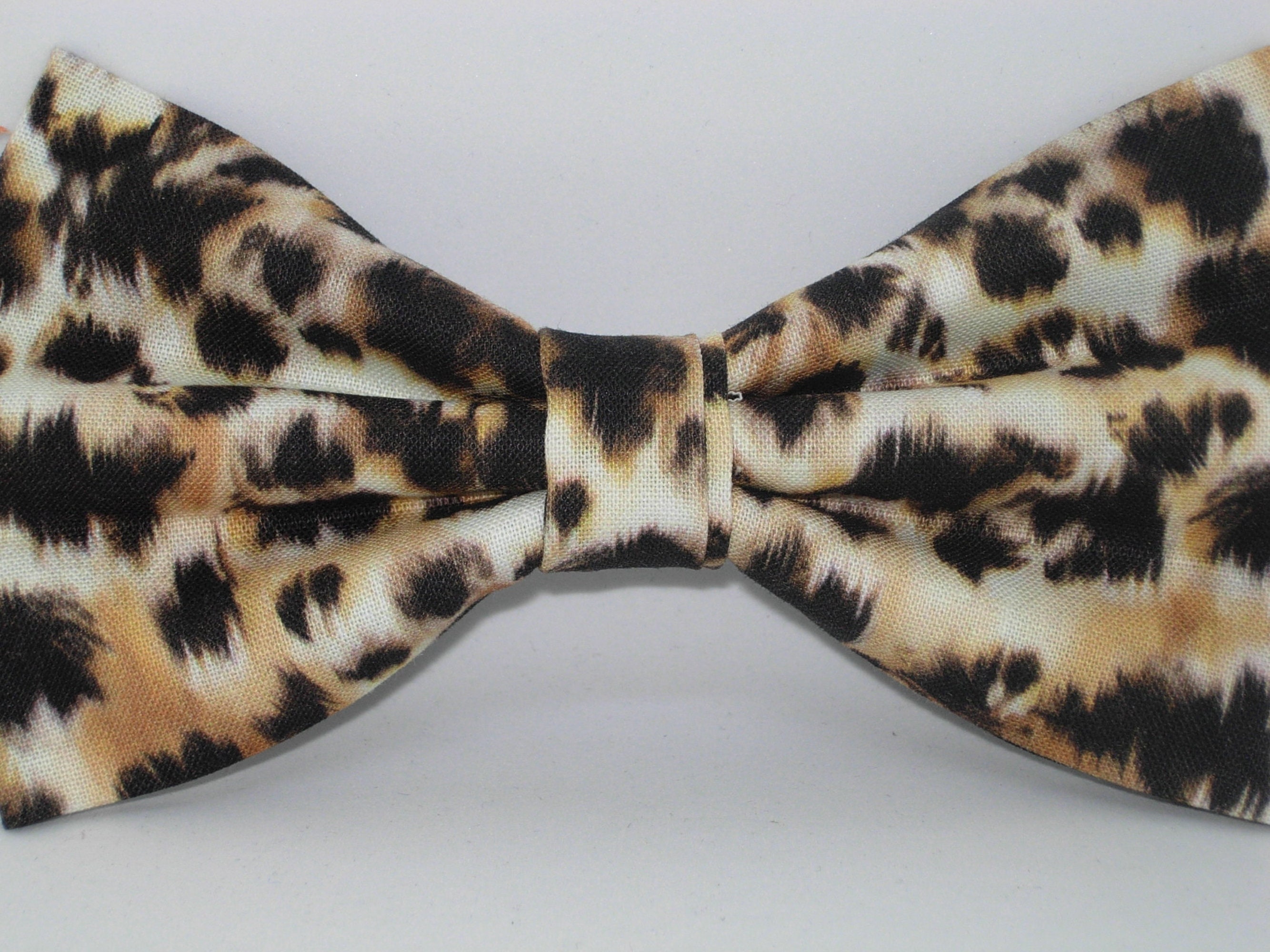 Wild Bow Tie Dark Spots on Tan Self-tie or Pre-tied Bow Tie - Etsy