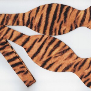 Vlinderdas met tijgerprint, harige tijgerstrepen, zelfstrikken of voorgebonden, vlinderdassen met wilde dieren, vlinderdassen voor heren, vlinderdas jongens, haarstrik meisjes