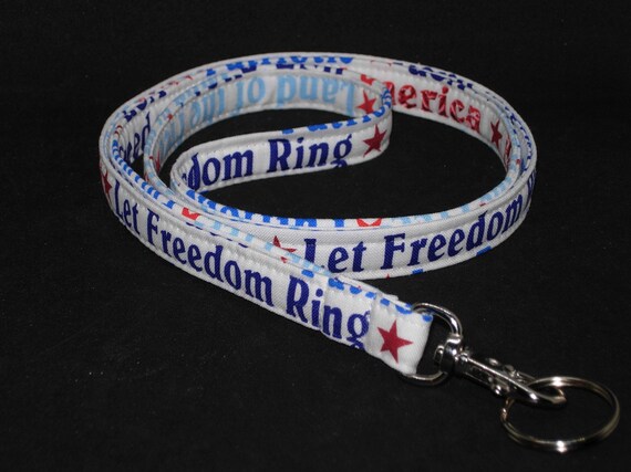 【１着でも送料無料】 4th Ring, Freedom Let Lanyard, American Proud of Key July 事務用品