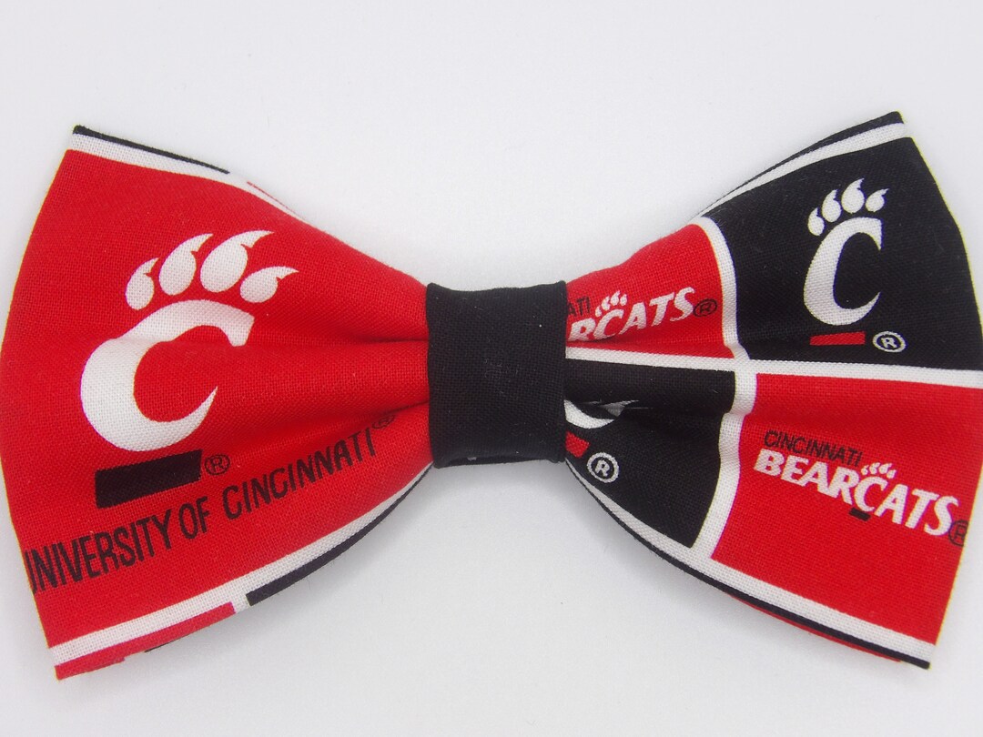 Cincinnati Bow Tie blocks Cincinnati Bearcats Pretied Bow Etsy