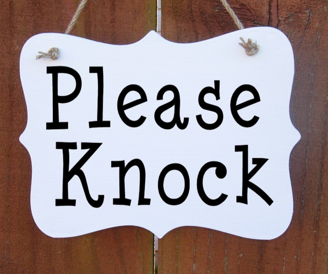 Please Knock Sign Printable