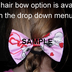 Charlie Brown Bow Tie, Charlie Brown & Peanuts, Self-tie and Pre-tied Bow tie, Snooy, Linus, Bow ties for Men, Boys bow tie, Girls Hair Bow image 8