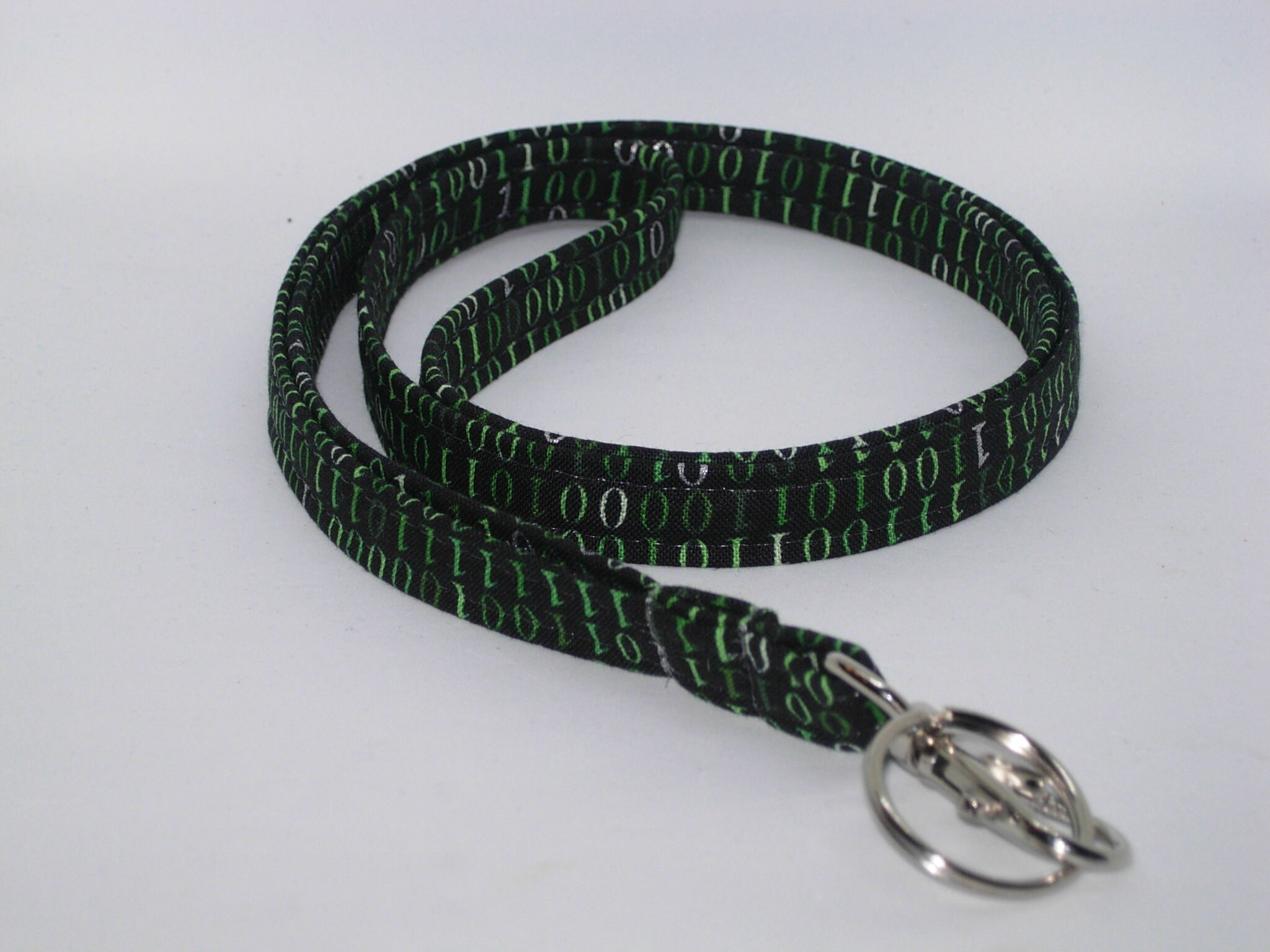 Computer Lanyard Green Binary Code on Black Lanyard for Men Etsy
