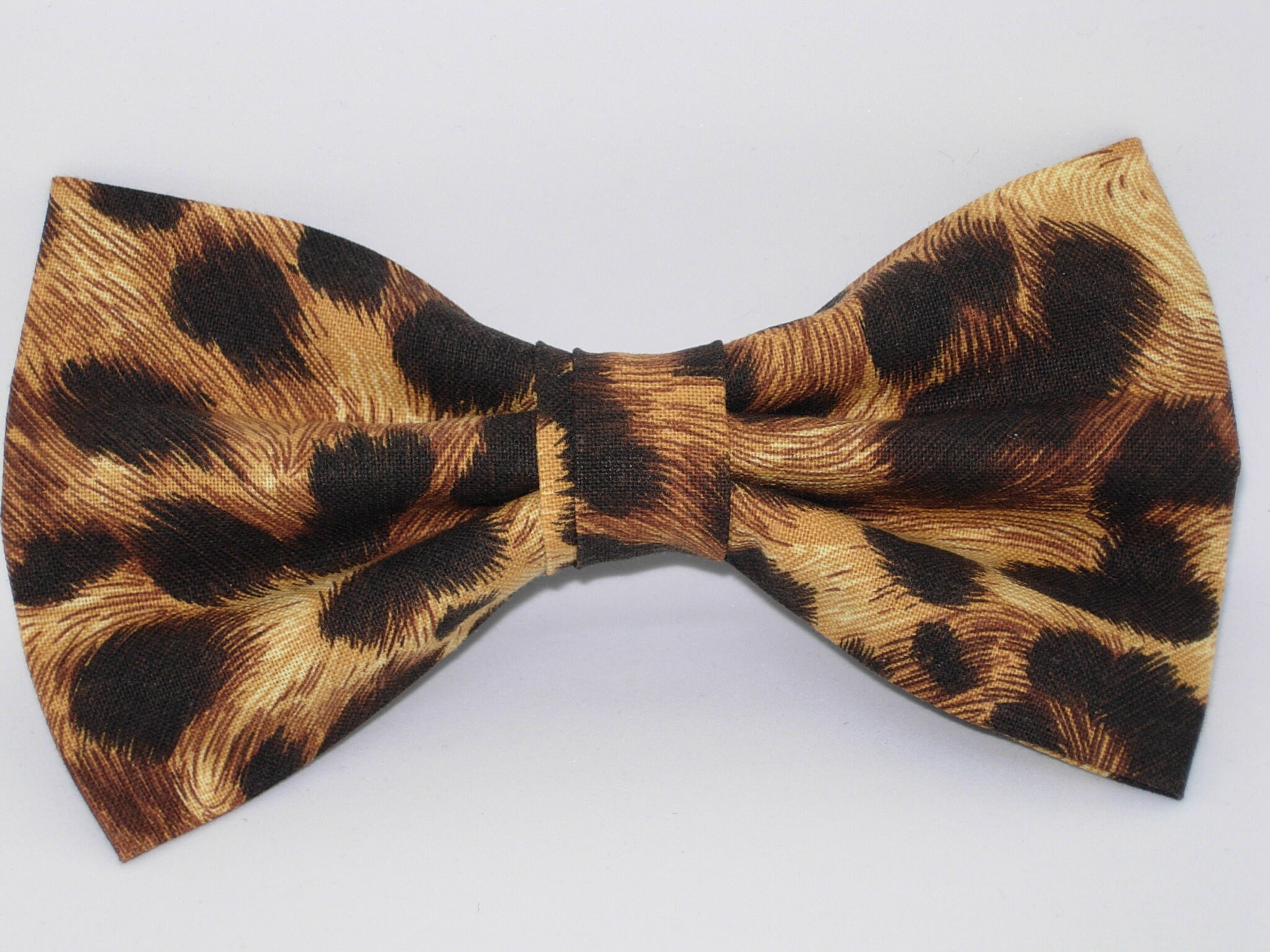 mens leopard print bow tie