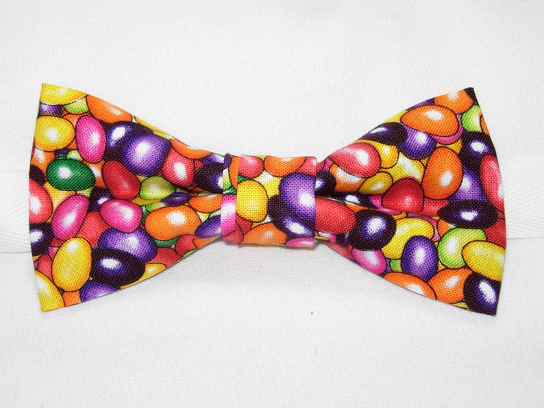 ties for boys Brighly Colored Jelly Beans Pre-tied Bow Tie Jelly Bean bow tie Holiday bow ties Candy bow ties Easter bow ties