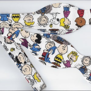 Charlie Brown Bow Tie, Charlie Brown & Peanuts, Self-tie and Pre-tied Bow tie, Snooy, Linus, Bow ties for Men, Boys bow tie, Girls Hair Bow image 2