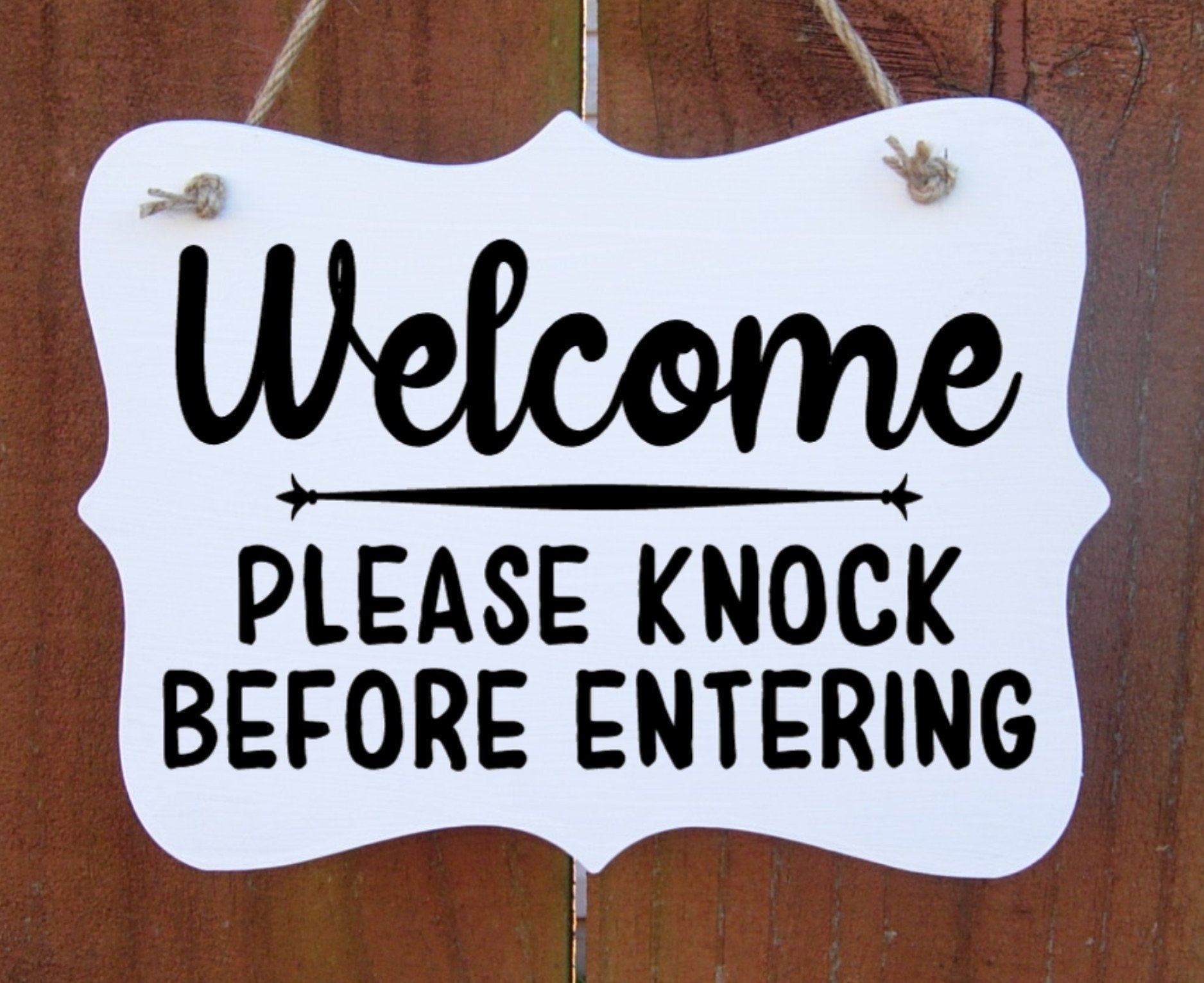 Weatherproof Reminding Sign Plaque Stage Door PLEASE KNOCK BEFORE 