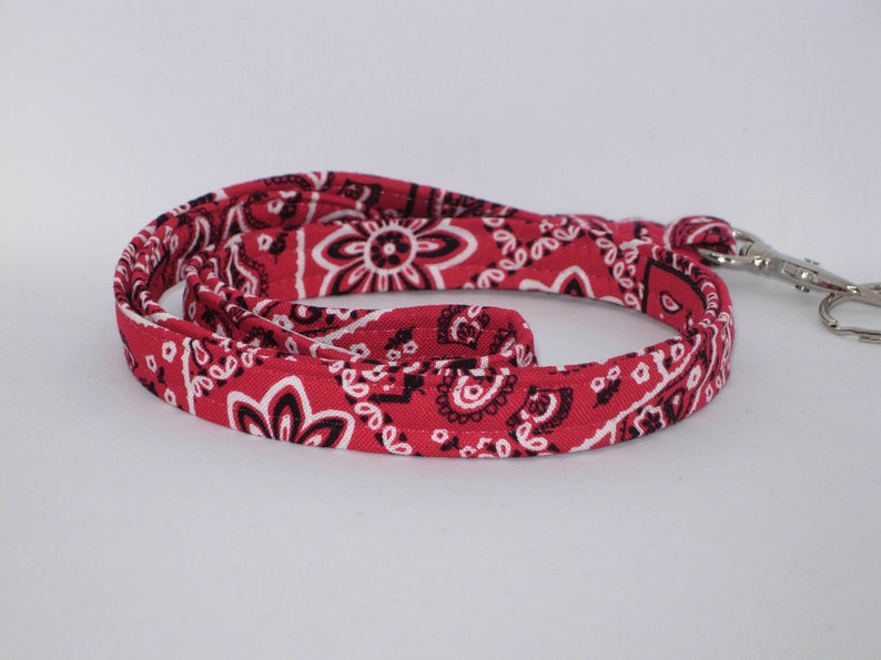 Red Bandana Lanyard Country Western Bandana Teacher Lanyard Etsy