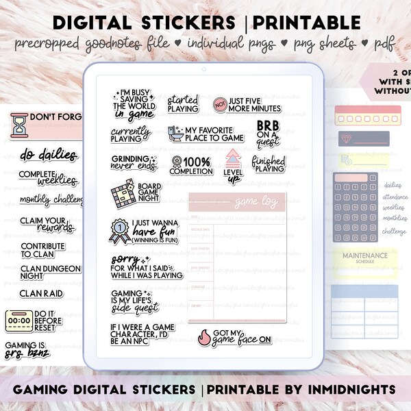 Video Game Tracker Printable - Etsy