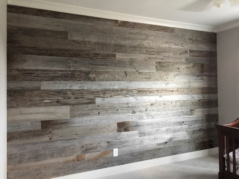 Weathered Gray Barnwood Planks Etsy