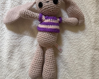 Conejito de Pascua, cordero y pollito de peluche. Tejido a crochet.