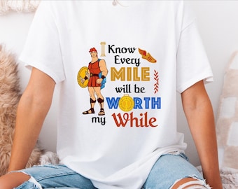 Hercules Every Mile Run Disney Marathon Shirt Men and Women; T-shirt,  Sweatshirt