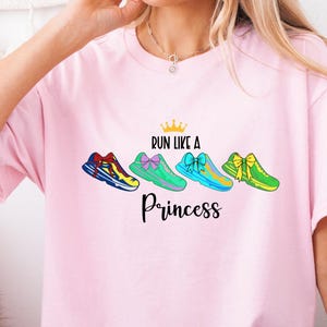 Run Like a Princess Run Disney Marathon Shirt; T-shirt, Tank, Sweatshirt