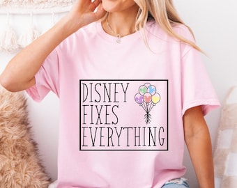 Disney Fixes Everything Mickey Balloon Shirt; T-shirt or Sweatshirt