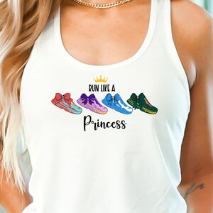 Run Like a Princess Disney PNG, Running Shirt Design (Digital Download) image 3