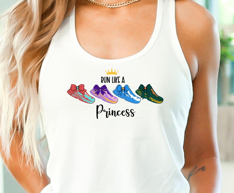 Run Like a Princess Disney PNG, Running Shirt Design (Digital Download) image 3