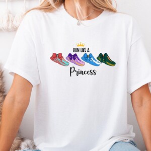 Run Like a Princess Disney PNG, Running Shirt Design (Digital Download) image 4