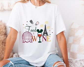 Disney Food and Wine Festival Shirt, Wine and Dine Marathon Tee