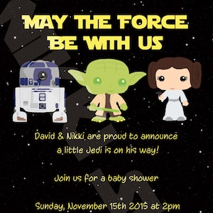Star Wars Baby Shower Invitations