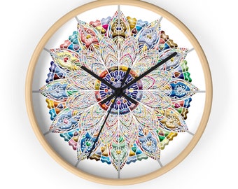 Download Mandala Wall Clock Etsy