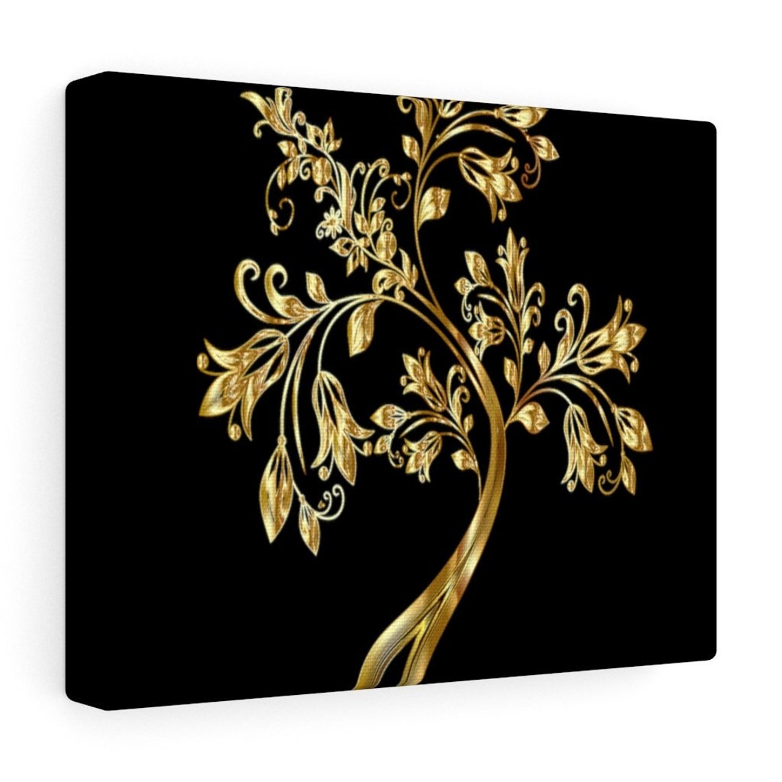 Golden Tree Wall Art Wall Decor Apartment Decor Bedroom Etsy
