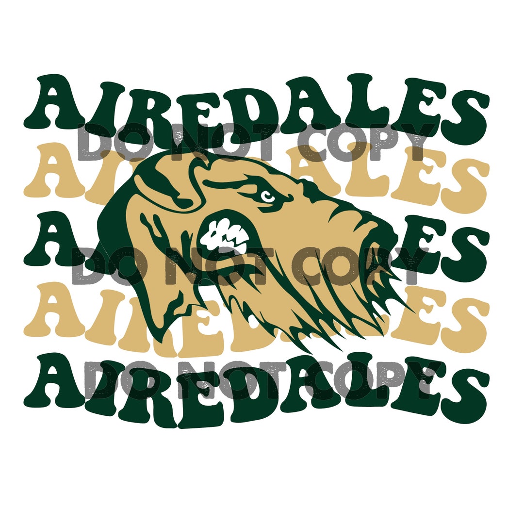 Retro Wavy Alma Airedales SVG & PNG Etsy