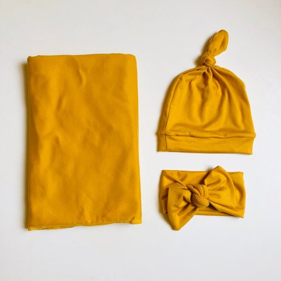 mustard yellow swaddle