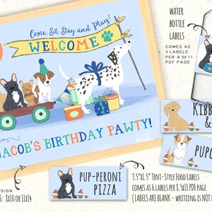 Puppy Party Printables, Puppy Invitation, Puppy Party Decorations ...