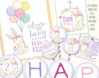 Bunny Party Printables, Bunny Invitation, Bunny Party, Bunny Birthday Invitation, Bunny Birthday Decorations, Bunny Party Decor, Bunny Decor