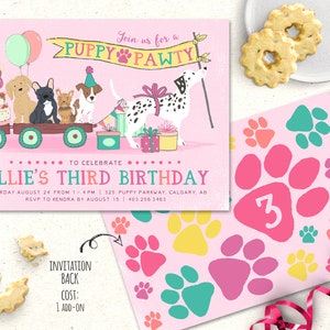 Puppy Party Printables, Puppy Party Decorations, Puppy Invitation, Puppy Birthday Party Decor ...