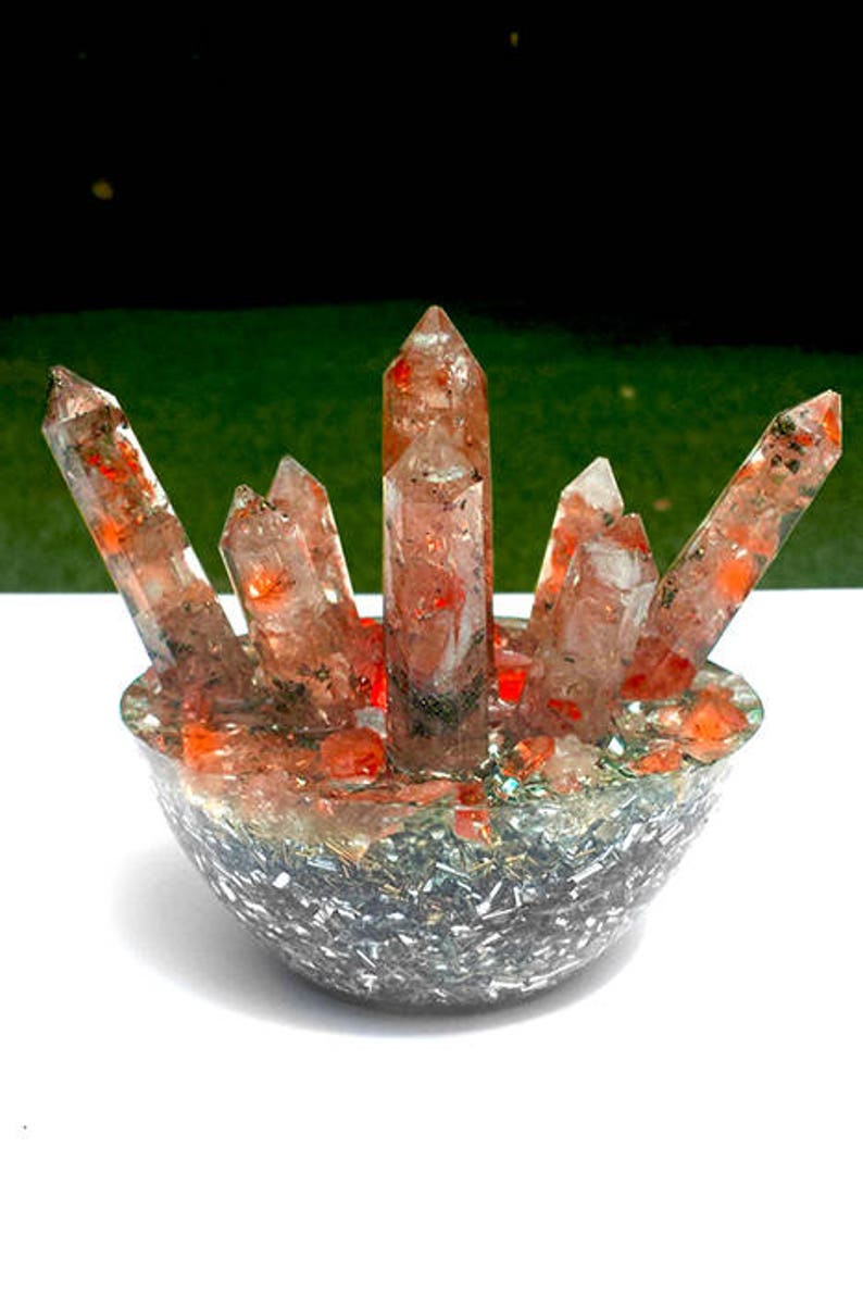 CUSTOM ORDER Orgone Crystal Bowls create Etsy